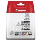 Canon originální ink PGI-580 PGBK/CLI-581 CMYK, 2078C007, CMYK, blistr, 1*11.2 + 4*5.6ml, 5-pack