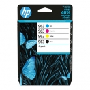 HP originální ink 6ZC70AE, HP 963, CMYK, 4-pack