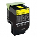 Lexmark originální toner 80C20YE, yellow, 1000str., return